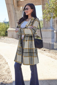 Flattering Curvy Fit | Stylish & Comfortable Plus-Size Clothing | Modestly Vogue Double Take Full Size Plaid Button Up Lapel Collar Coat - Modestly Vogue 