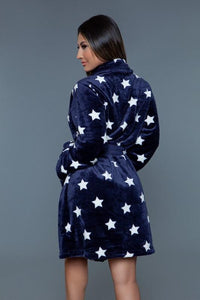 Flattering Curvy Fit | Stylish & Comfortable Plus-Size Clothing | Modestly Vogue Kaylee Robe Star Print - Modestly Vogue 