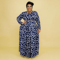 Curvy Fit | & Plus-Size Clothing | Plus Size Autumn Winter Printing Casual Set Women two piece set - Modestly Vogue 