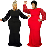 Flattering Curvy Fit | Stylish PlusSize Clothing | Plus Size Clothes Winter New Hit Sequin Sleeve Dress - Modestly Vogue 