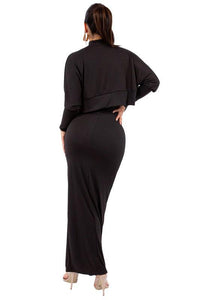 Curvy Fit | Comtable Plus-Size Clothing | TWO PIECE DRESS SET - Modestly Vogue 