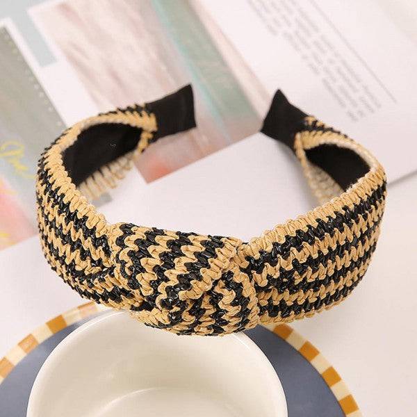 Straw Knotted Headband – Chic and Trendy Hair Accessory for Women