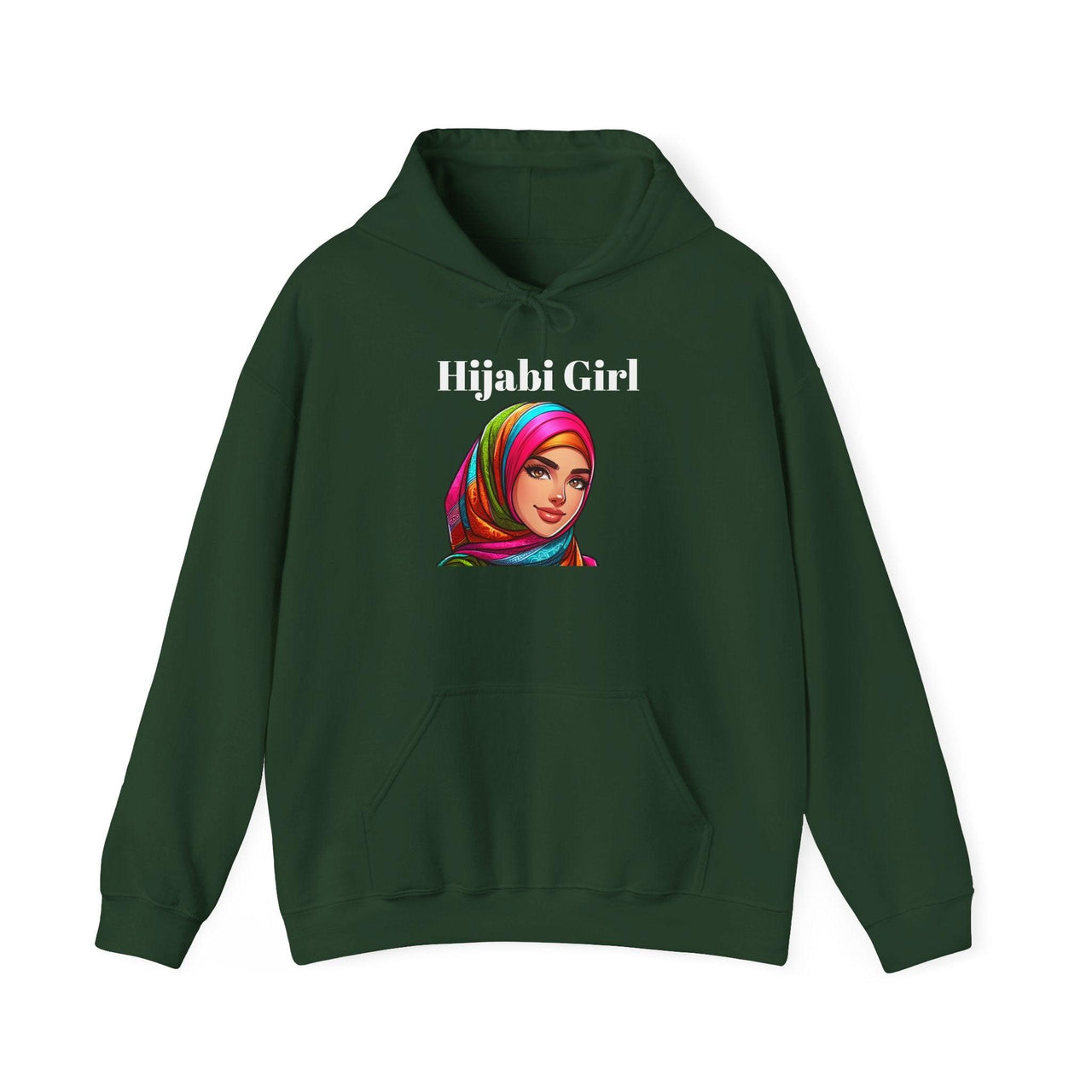 Hijabi Girl Unisex Heavy Blend™ Hooded Sweatshirt – Celebrate Identity and Style - Modestly Vogue 