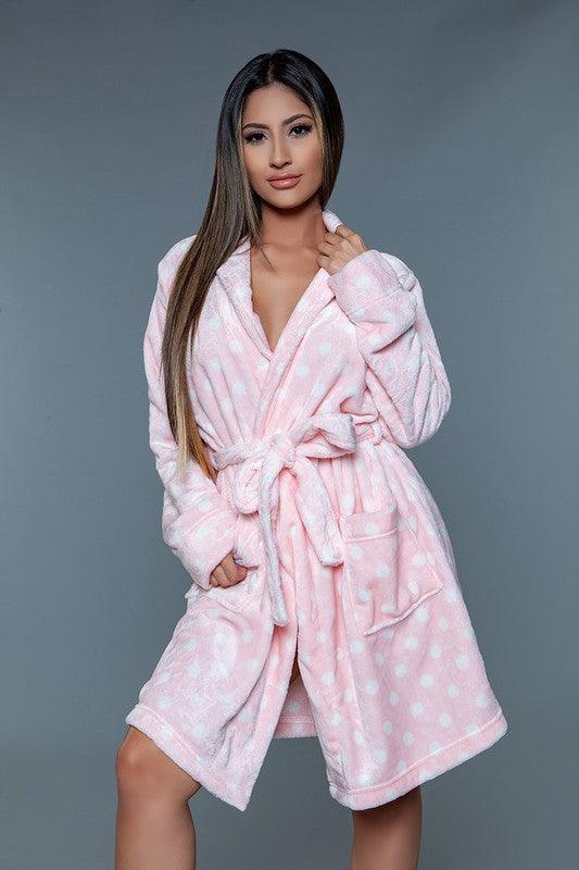 Kaylee Robe Polka Dot - Modestly Vogue 