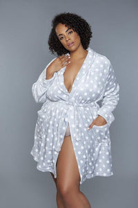 Kaylee Robe Polka Dot - Modestly Vogue 