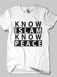 Know Islam Islamic Half Sleeves T-shirt - Stylish and Educational Faith-Based Wear - Modestly Vogue 