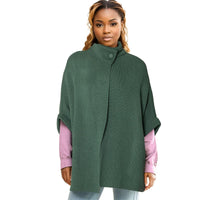 Cardigans Kimonos Women – | Cardigan Green Knit Neck Button Women - Modestly Vogue 