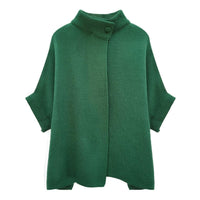 Cardigans Kimonos Women – | Cardigan Green Knit Neck Button Women - Modestly Vogue 