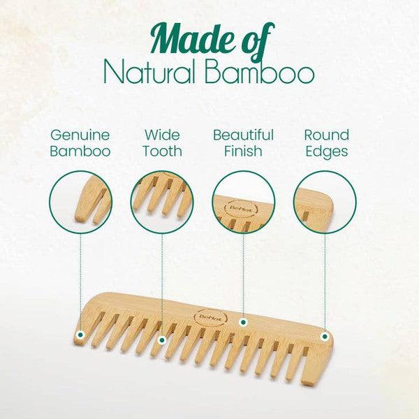 Luxe Locks – Premium Haircare & Styling Tools for Perfect, Radiant Hair | Modestly Vogue All-Natural Bamboo Comb - Modestly Vogue 