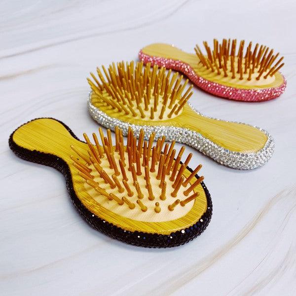 Luxe Locks – Premium Haircare & Styling Tools for Perfect, Radiant Hair | Modestly Vogue It Girl Life Glam Rhinestone Hair Brush - Modestly Vogue 