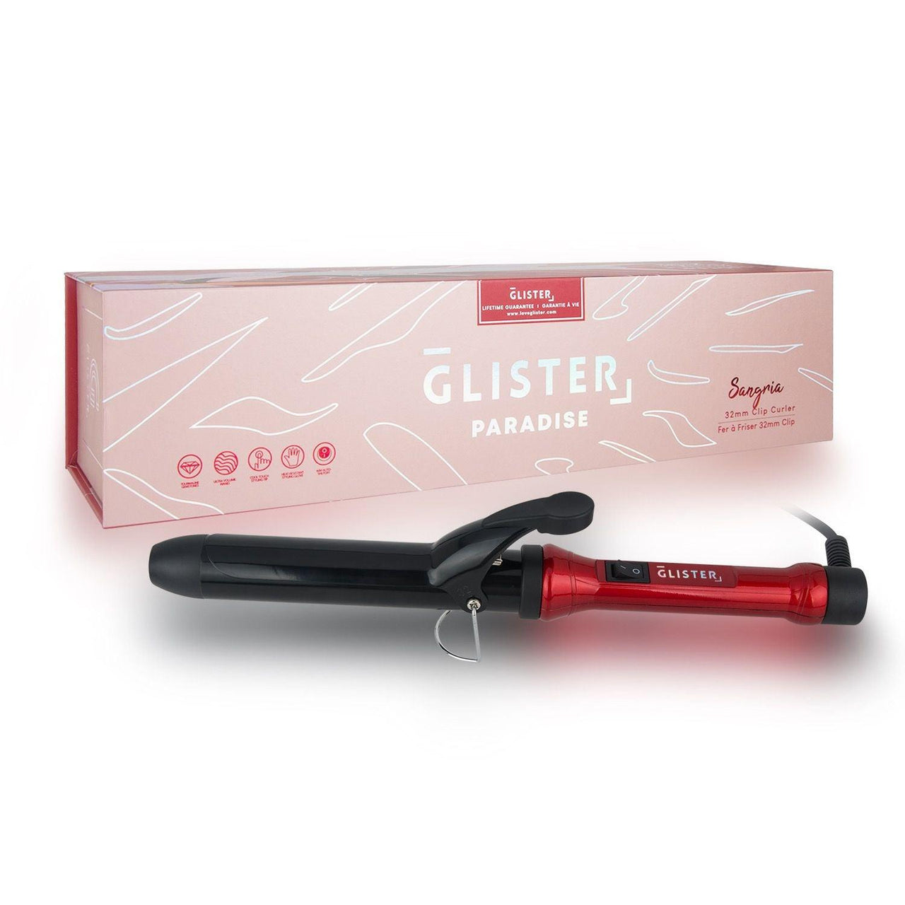 Luxe Locks – Premium Haircare & Styling Tools for Perfect, Radiant Hair | Modestly Vogue Paradise 32mm Max Volume Clip Curler - Sangria - Modestly Vogue 