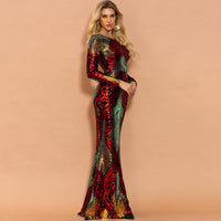 Long Elegant Formal Sequin Gown - Modestly Vogue 