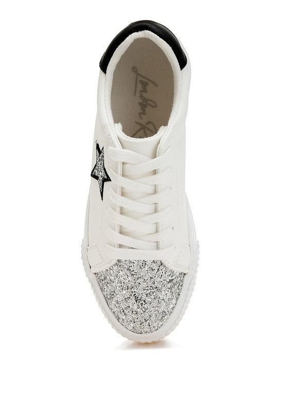 Merida Glitter Patch Chunky Sneakers - Modestly Vogue 