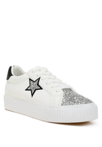 Merida Glitter Patch Chunky Sneakers - Modestly Vogue 