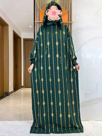 Modest Fashion Collection – Stylish & Elegant Modest Clothing for Women | Modestly Vogue Cotton Ramadan Abaya – Two-Hat Muslim Prayer Dress for Women – Dubai & Turkey Fashion - Modestly Vogue 