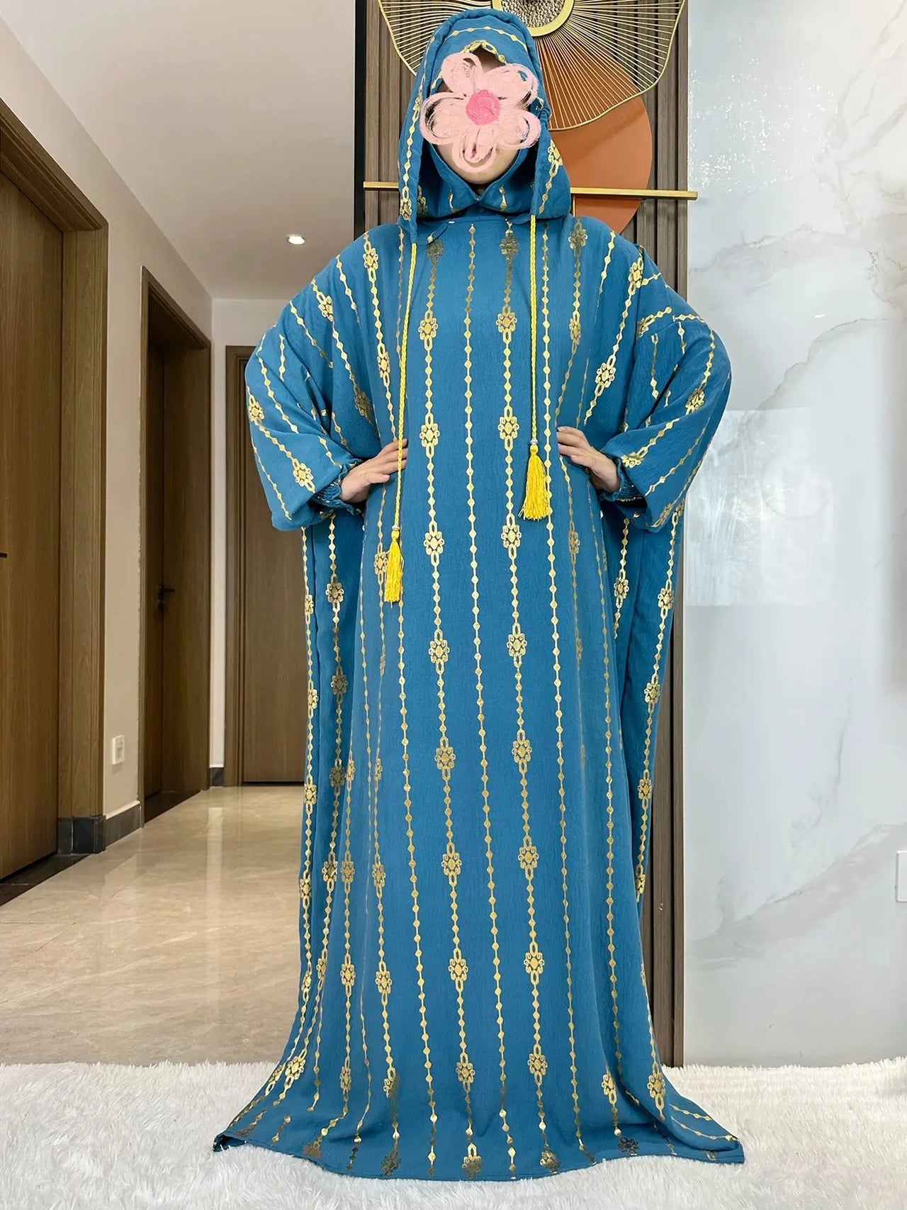 Modest Fashion Collection – Stylish & Elegant Modest Clothing for Women | Modestly Vogue Cotton Ramadan Abaya – Two-Hat Muslim Prayer Dress for Women – Dubai & Turkey Fashion - Modestly Vogue 