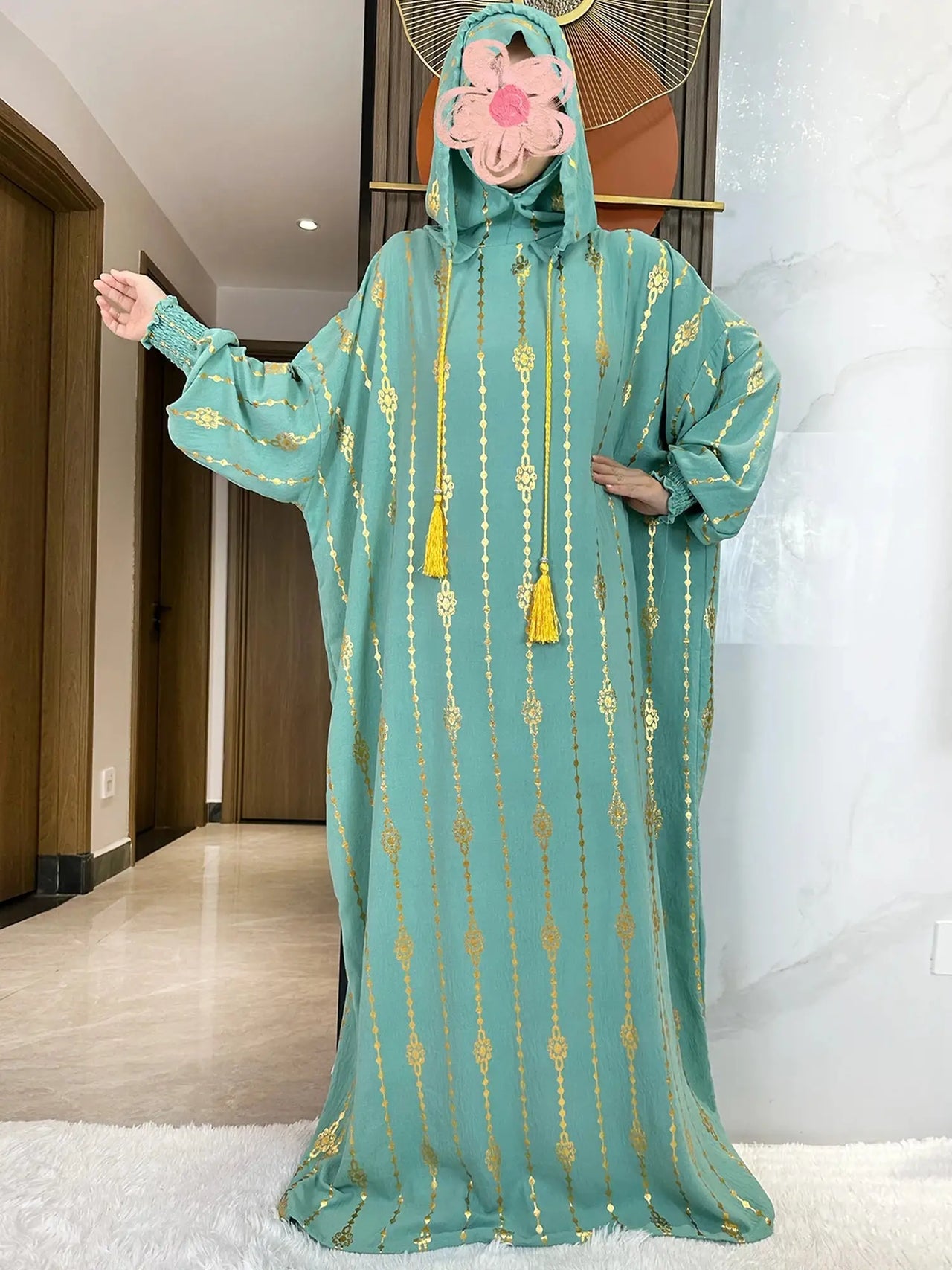 Modest Fashion Collection – Stylish & Elegant Modest Clothing for Women | Modestly Vogue Cotton Ramadan Abaya – Two-Hat Muslim Prayer Dress for Women – Dubai & Turkey Fashion - Modestly Vogue 