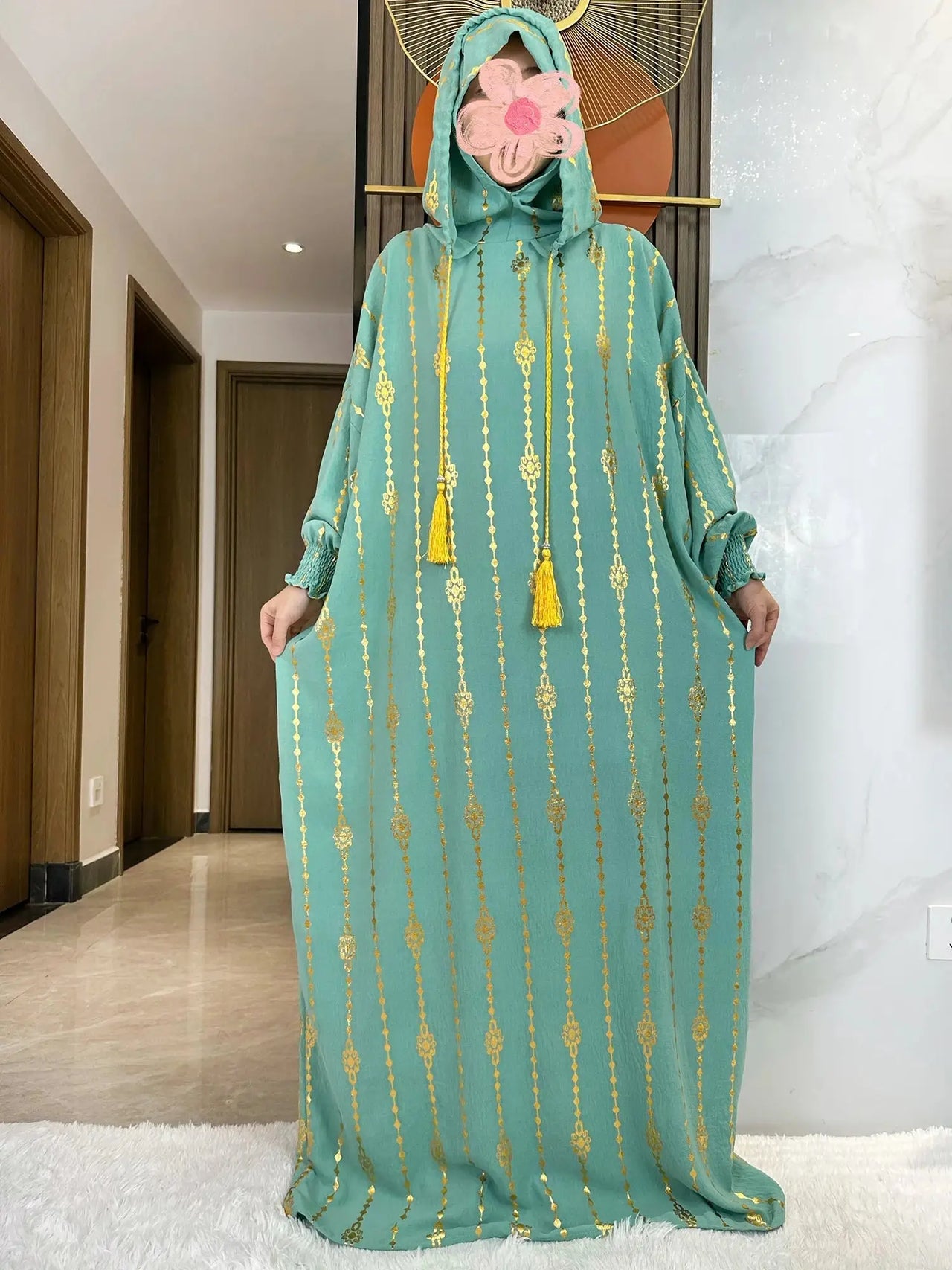 Modest Fashion Collection – Stylish & Elegant Modest Clothing for Women | Modestly Vogue Cotton Ramadan Abaya – Two-Hat Muslim Prayer Dress for Women – Dubai & Turkey Fashion - Modestly Vogue 