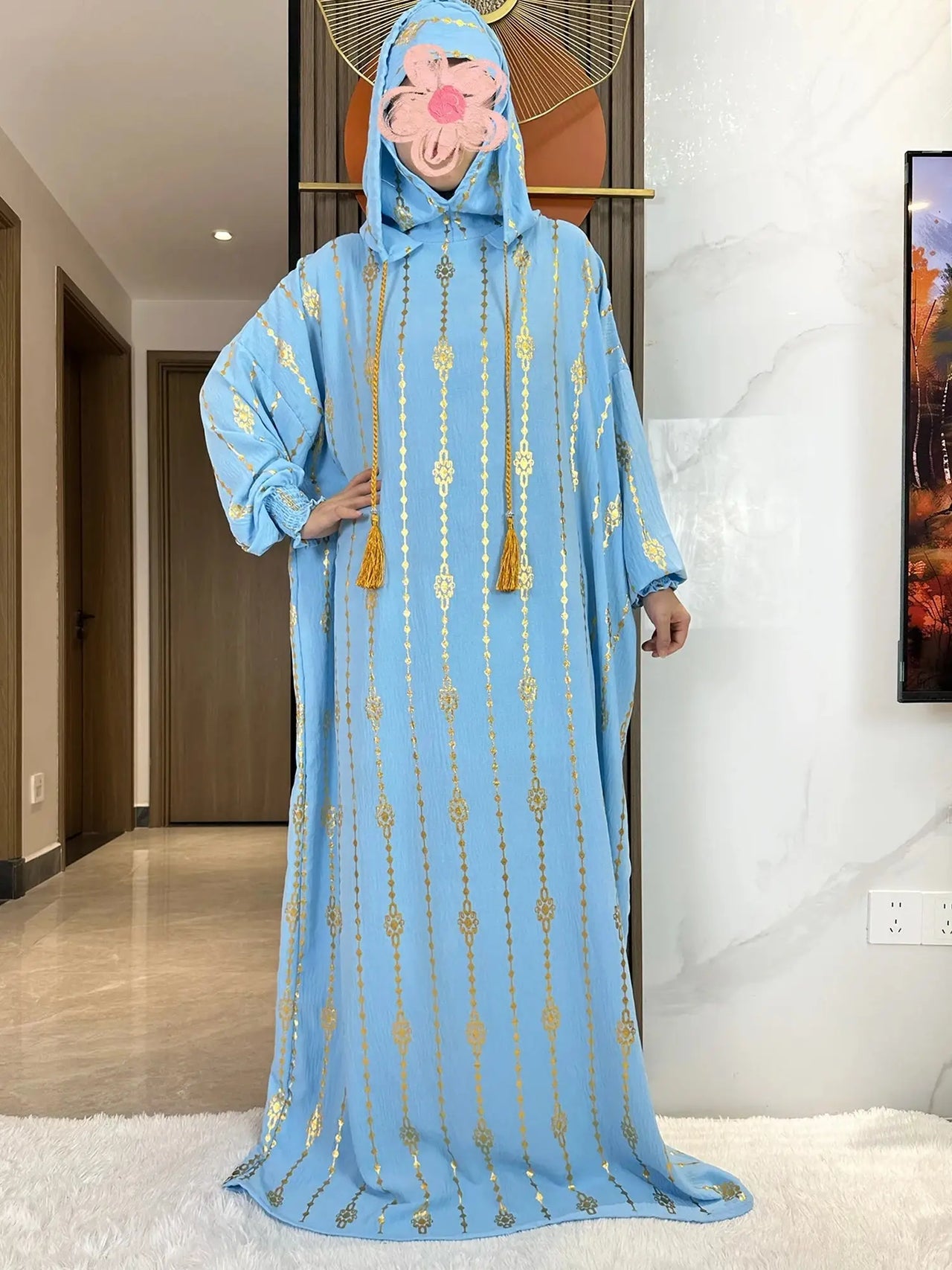 Modest Fashion Collection – Stylish & Elegant Modest Clothing for Women | Modestly Vogue Cotton Ramadan Abaya – Two-Hat Muslim Prayer Dress for Women – Dubai & Turkey Fashion - Modestly Vogue 