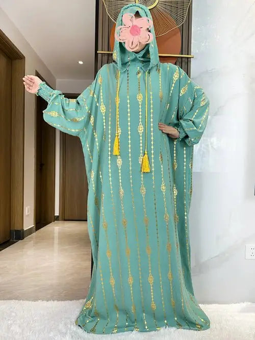 Modest Fashion Collection – Stylish & Elegant Modest Clothing for Women | Modestly Vogue Cotton Ramadan Abaya – Two-Hat Muslim Prayer Dress for Women – Dubai & Turkey Fashion - Modestly Vogue 