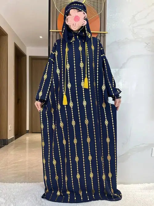 Modest Fashion Collection – Stylish & Elegant Modest Clothing for Women | Modestly Vogue Cotton Ramadan Abaya – Two-Hat Muslim Prayer Dress for Women – Dubai & Turkey Fashion - Modestly Vogue 