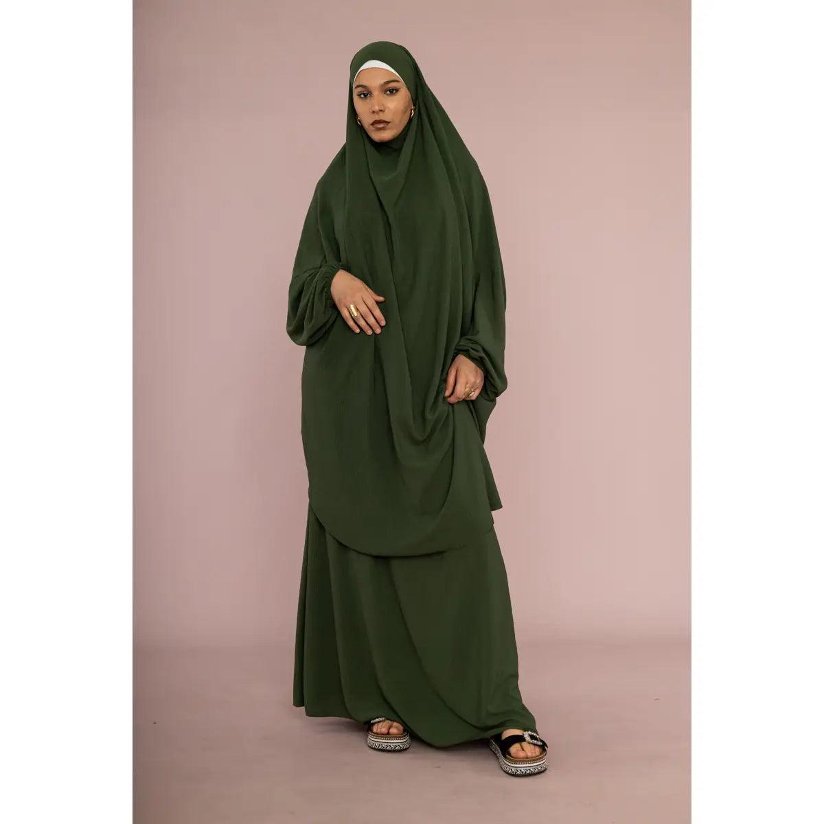 Modest Fashion Collection – Stylish & Elegant Modest Clothing for Women | Modestly Vogue Jilbeb Two-Piece Ensemble - Modestly Vogue 