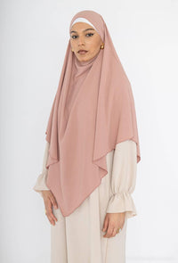 Modest Fashion Collection – Stylish & Elegant Modest Clothing for Women | Modestly Vogue Long Khimar in jazz - Modestly Vogue 