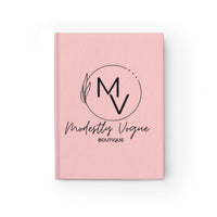 Modestly Vogue Ruled Line Journal - Elegant Pink Notebook for Fashion Lovers - Modestly Vogue 