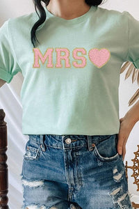 Mrs. Faux Chenille Graphic PLUS Tee - Modestly Vogue 