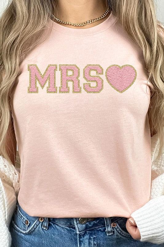 Mrs. Faux Chenille Graphic PLUS Tee - Modestly Vogue 