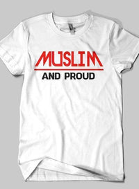 Muslim And Proud Islamic Half Sleeves T-shirt - Bold and Comfortable Faith-Based Wear - Modestly Vogue 