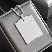 Muslim Quran Allah Ayatul Kursi Stainless Steel Islam Pendant Necklace - Modestly Vogue 