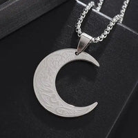 Muslim Quran Allah Ayatul Kursi Stainless Steel Islam Pendant Necklace - Modestly Vogue 