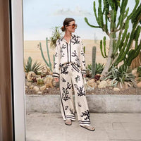 New Arrivals – Fresh, Trendy Fashion for Women | Modestly Vogue Multicolor Printing Satin Vacation Loose Casual Two Piece Set - Modestly Vogue 