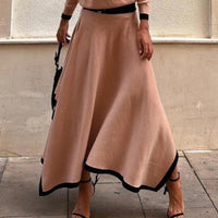 New Arrivals – Fresh, Fashion for Women | Spring Autumn Long Sleeve Irregular Asymmetric Solid Skirt Two Piece Set - Modestly Vogue 