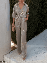 New Arrivals – Fresh, Trendy Fashion for Women | Modestly Vogue Spring Women Clothing Heavy Embroidery Sequin Shirt Straight Leg Pants - Modestly Vogue 