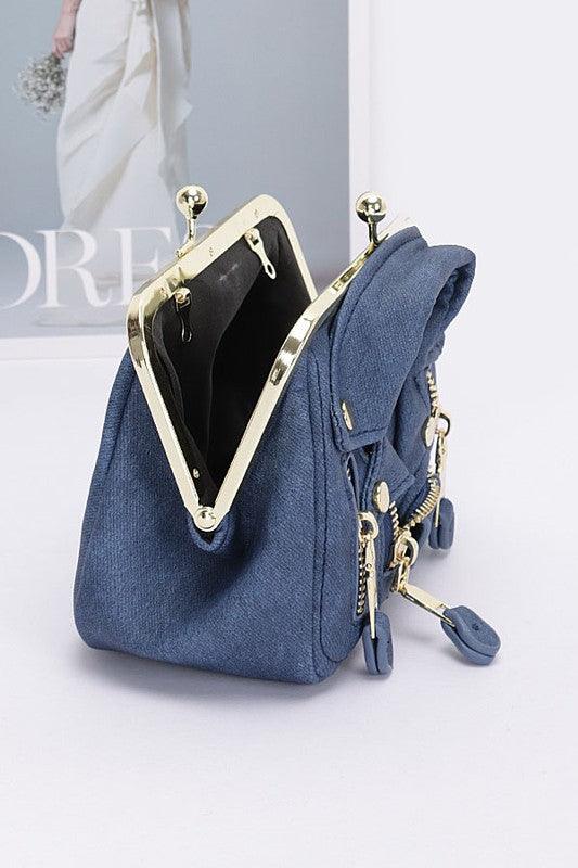 Denim New Arrivals – Fresh, Fashion | Handbag | Functional Jacket Iconic Swing Bag - Modestly Vogue 