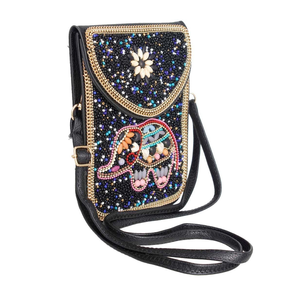 – , Fashion for Women | Modestly Vogue Versatile Handbag | Stylish & Functional Elephant Beaded Phone Crossbody - Modestly Vogue 