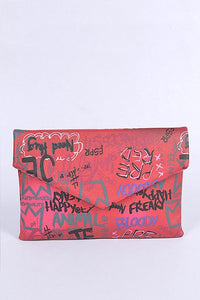 – , Fashion for Women | Modestly Vogue Versatile Handbag | Stylish & Functional Graffiti Mix Color Iconic Envelope Clutch Bag - Modestly Vogue 