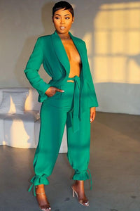 Power Curve Blazer Set - Modestly Vogue 