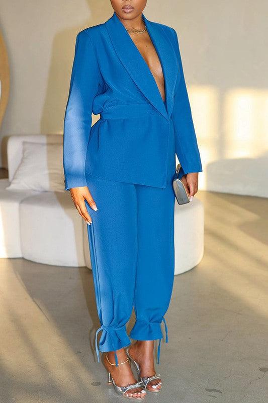 Power Curve Blazer Set - Modestly Vogue 