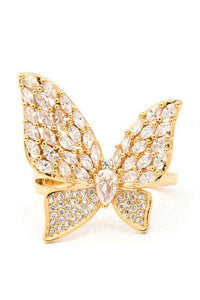 Rings & Things – Stylish Jewelry & Accessories for Every Occasion | Modestly Vogue Cubic Zirconia Iconic Butterfly Ring - Modestly Vogue 