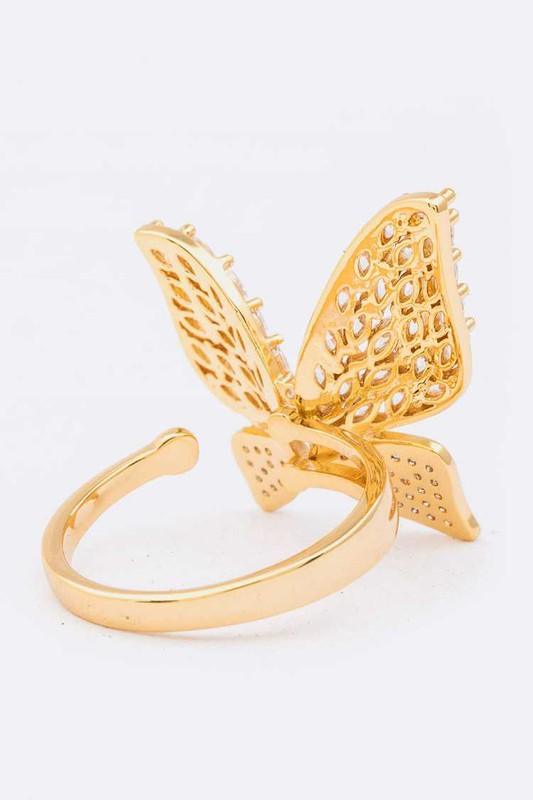 Rings & Things – Stylish Jewelry & Accessories for Every Occasion | Modestly Vogue Cubic Zirconia Iconic Butterfly Ring - Modestly Vogue 