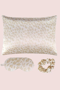 Satin Pillowcase Sleep Mask Scrunchie Gift Set - Modestly Vogue 