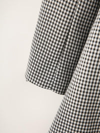 Spring Autumn Houndstooth Belt Long Sleeve Slim Fit Office Blazer - Modestly Vogue 