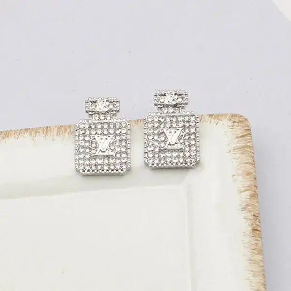 Street Rhinestone Decor Earrings - Modestly Vogue 