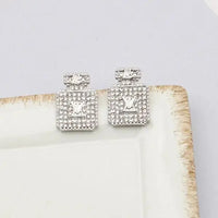 Street Rhinestone Decor Earrings - Modestly Vogue 