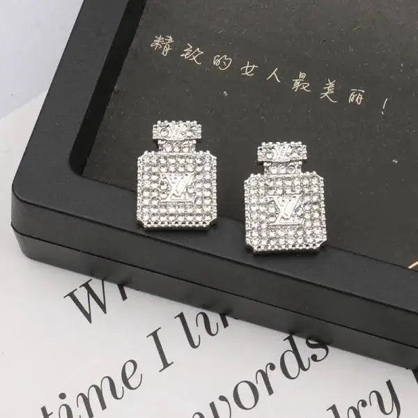 Street Rhinestone Decor Earrings - Modestly Vogue 