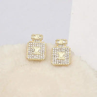 Street Rhinestone Decor Earrings - Modestly Vogue 