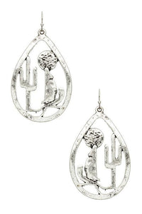 Boho Chic Stunning Earrings – Luxury Earrings Collection | Dessert Theme Cactus Cutout Iconic Earrings - Modestly Vogue 